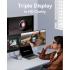 Baseus PortalJoy Series 7-Port Triple-Display HUB Type-C to HDMI4K@60Hz*1+HDMI4K@30Hz*1+VGA*1+USB3.0*1+USB2.0*2+PD*1 - Space Grey